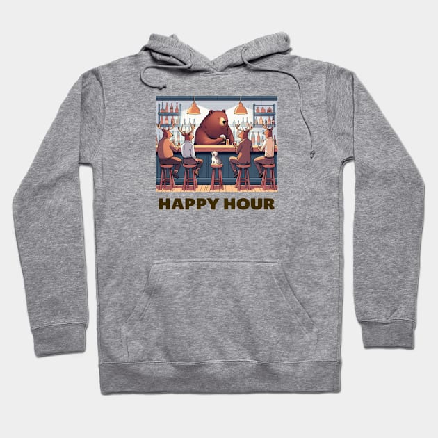 Deer Happy Hour Hoodie by Beyond Vanilla